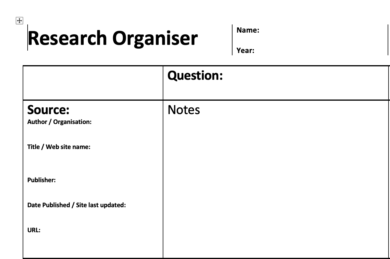 Research Organiser