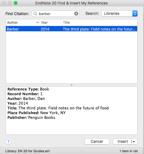 how to add endnote toolbar in word for mac