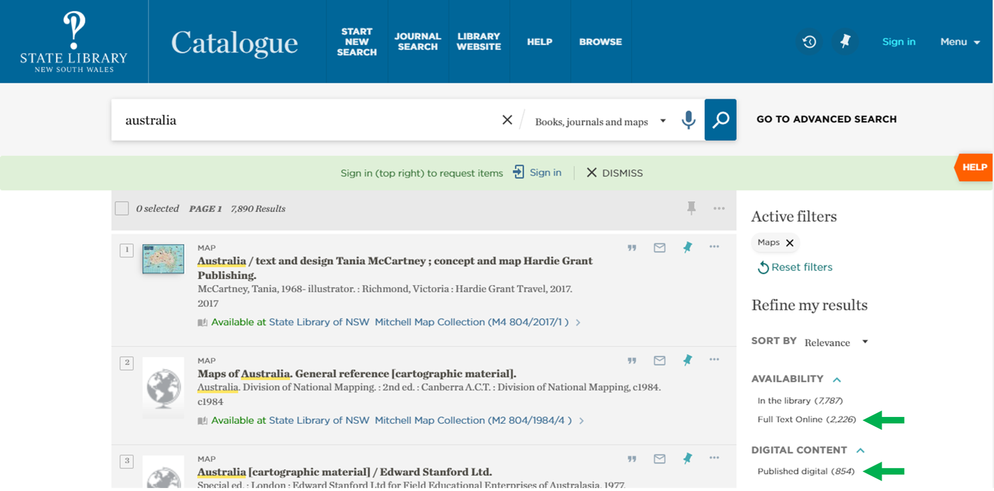 Searching the online catalogue Maps Collections Research Guides at