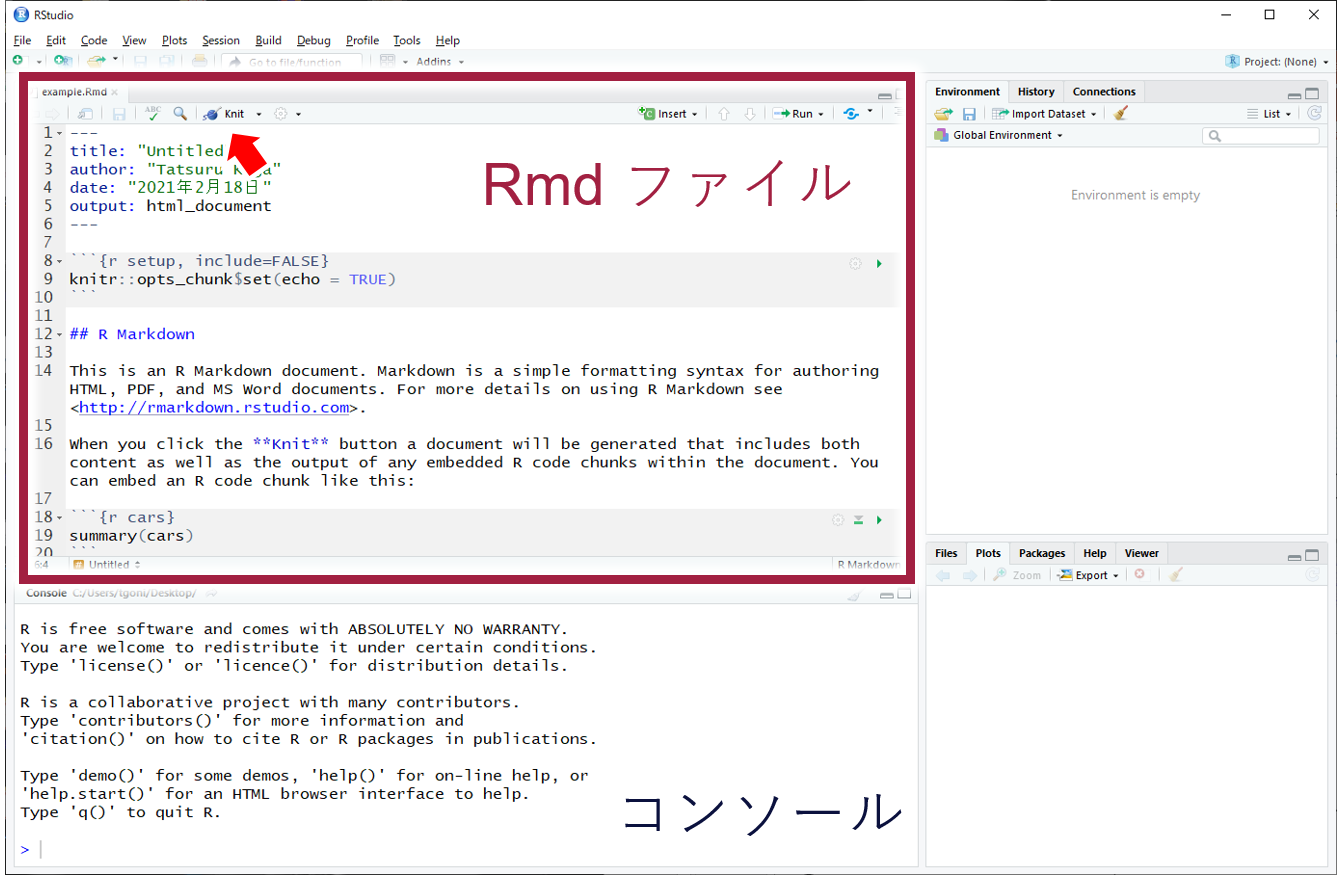 解析ノートづくり - R：ゼロから始める解析生活 - Cute.Guides at 九州大学 Kyushu University