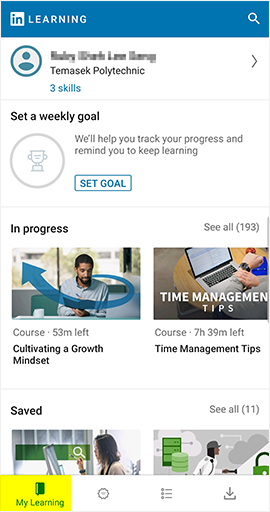 Mobile app - Resources / LinkedIn Learning - LibGuides at TP Library