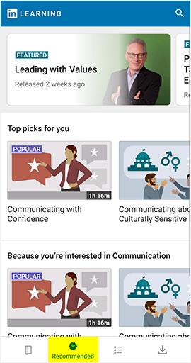 Mobile app - Resources / LinkedIn Learning - LibGuides at TP Library