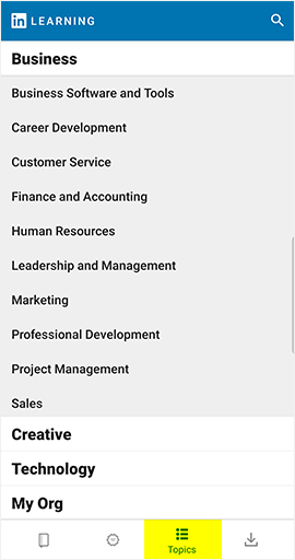 Mobile app - Resources / LinkedIn Learning - LibGuides at TP Library