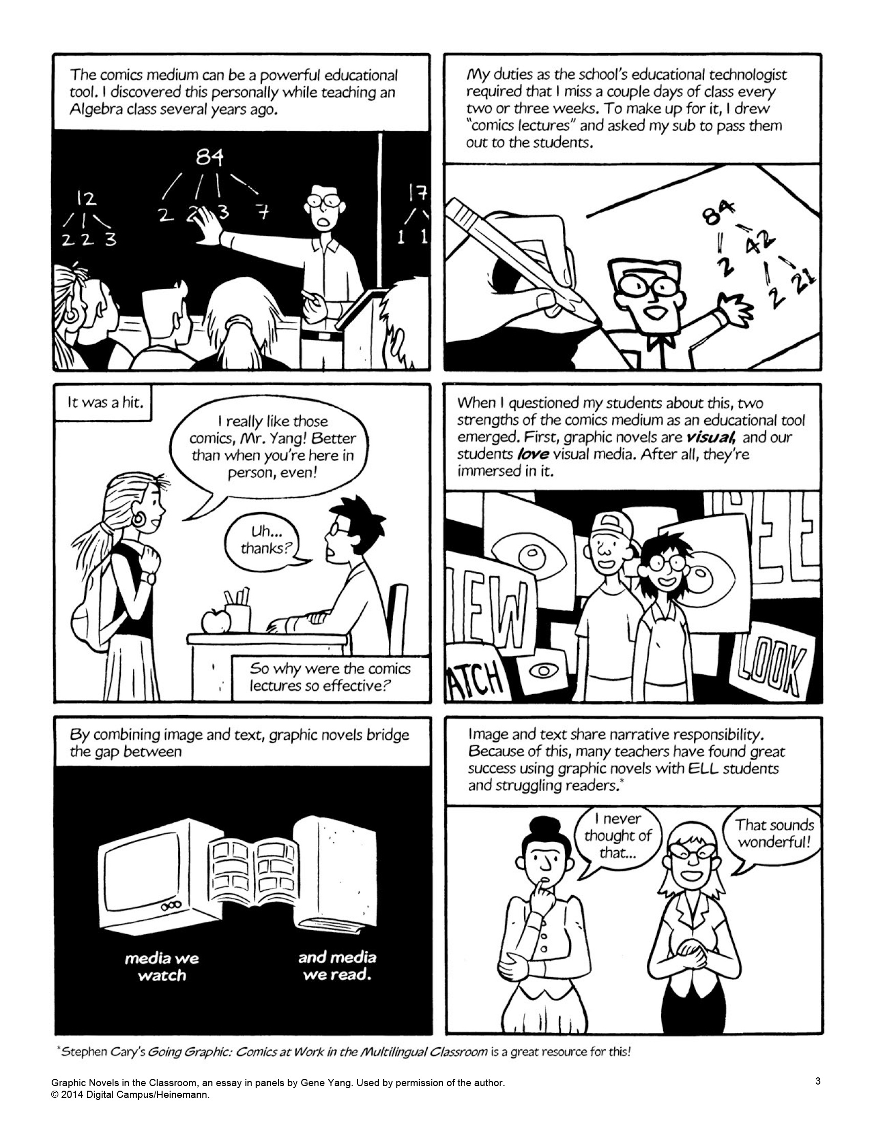 Why Comic Lesson Book Why teach graphic novels - American Born Chinese | An ISU Common Book ...