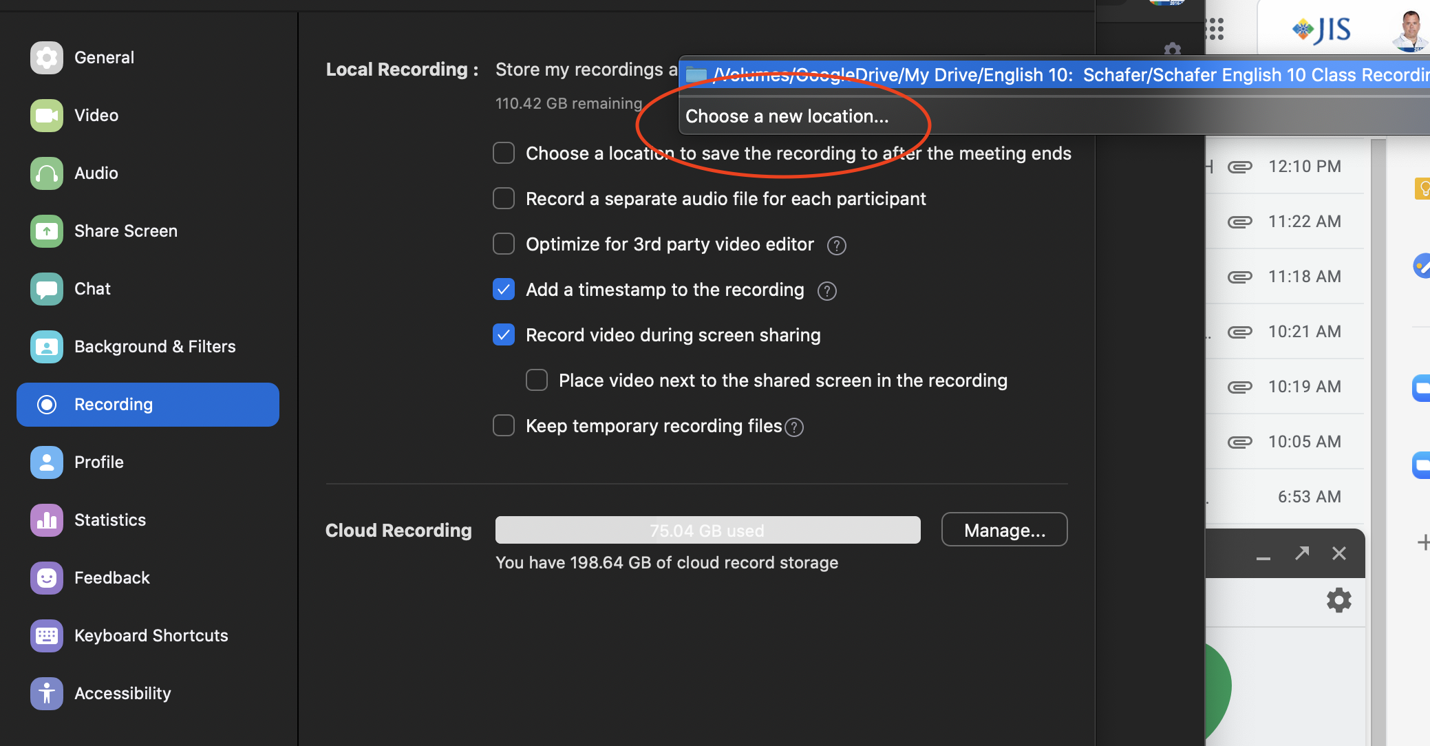 Saving Zoom Videos to Google Drive Zoom at JIS LibGuides at Jakarta