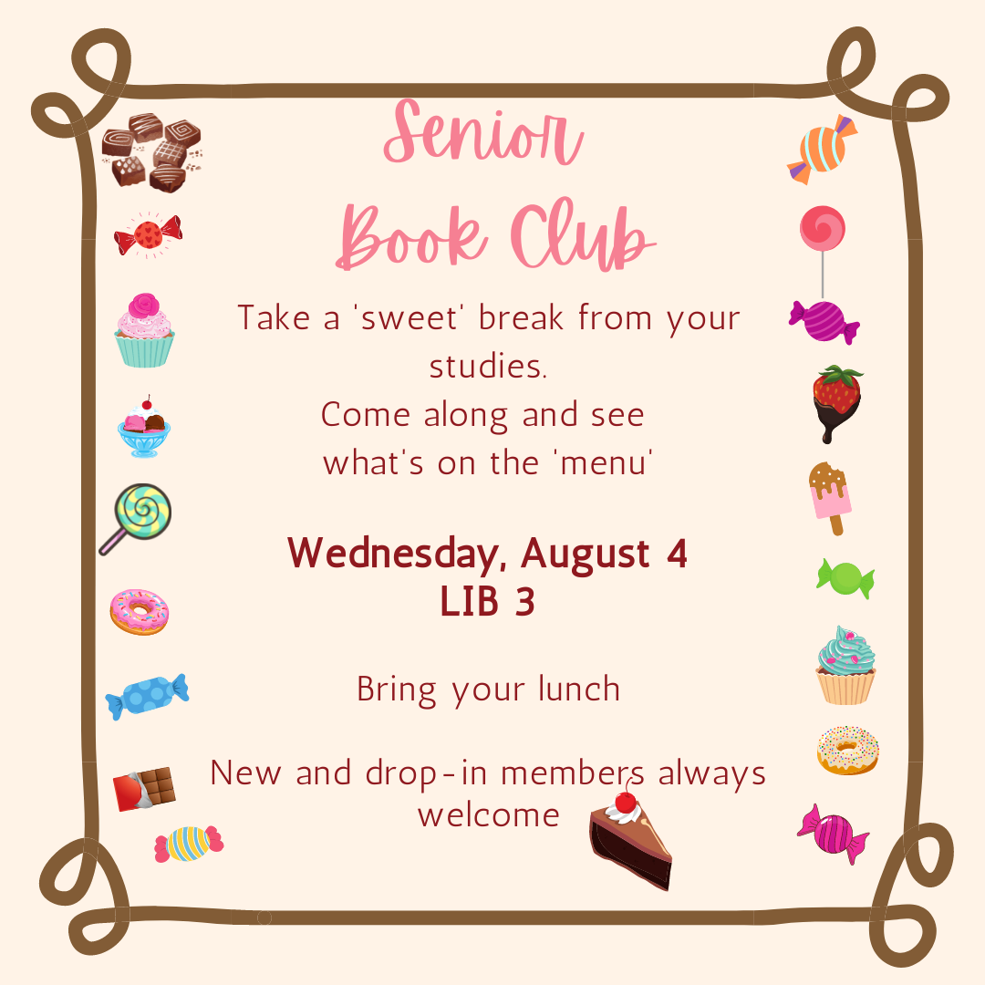 Senior Book Club Reading LibGuides at St Rita's College Clayfield