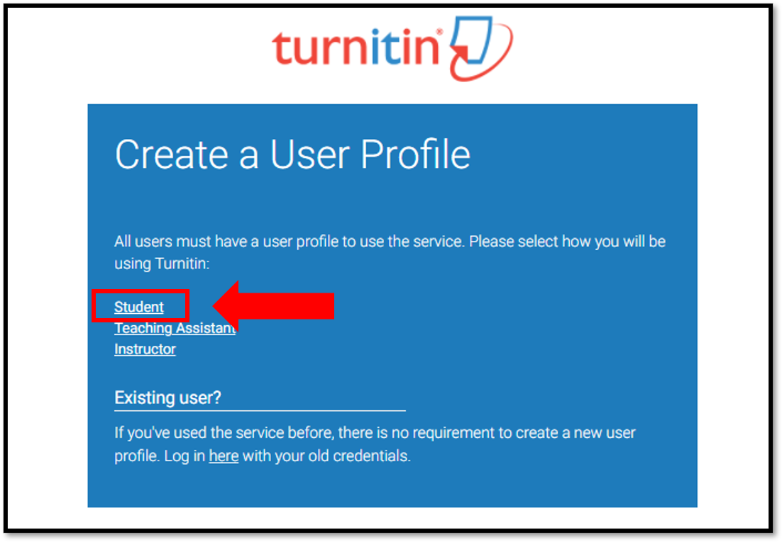 can i login to turnitin without a student number