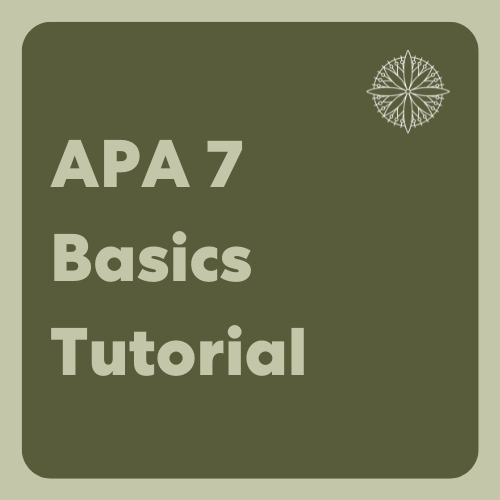 Click here to access the Official APA 7 basics tutorial as a SCORM package.