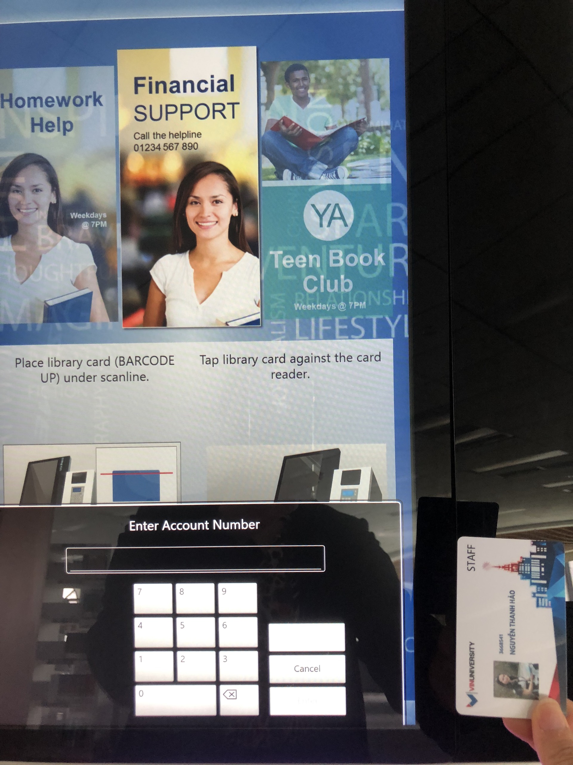 RFID Selfcheck machine Library automation machine VinUni Library