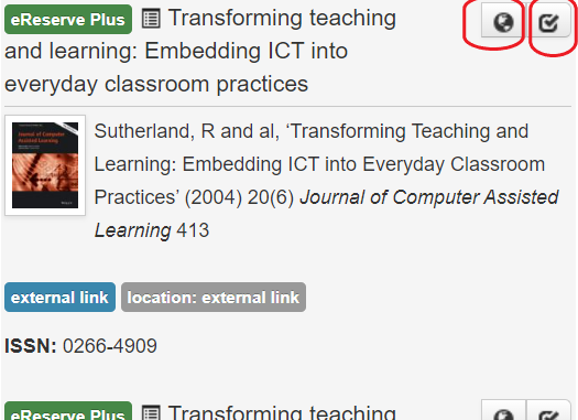 Screenshot showing Globe icon and Tick icon.