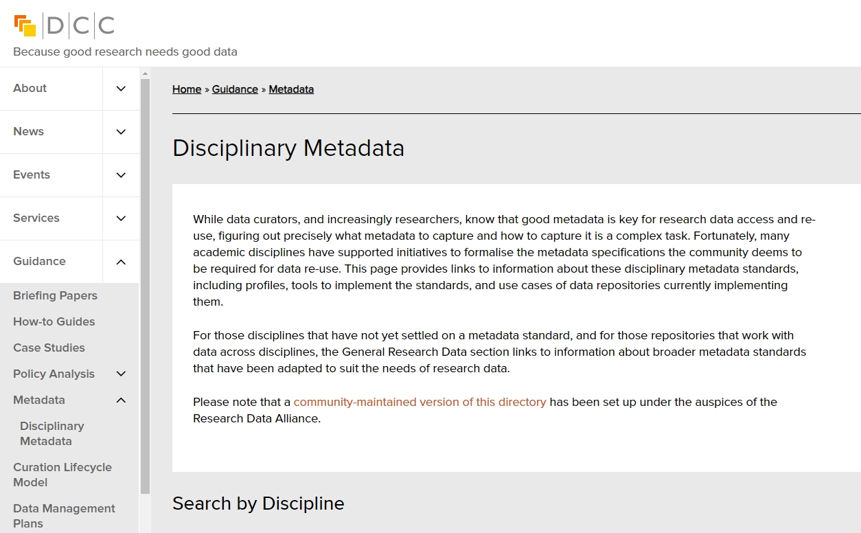 Dig Metadata Repository Organize your data - Research Data Management - LibGuides at Xi'an ...