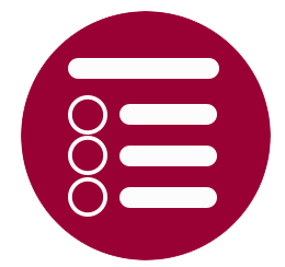 group set icon, white on red background