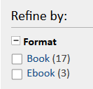 select book/ebook