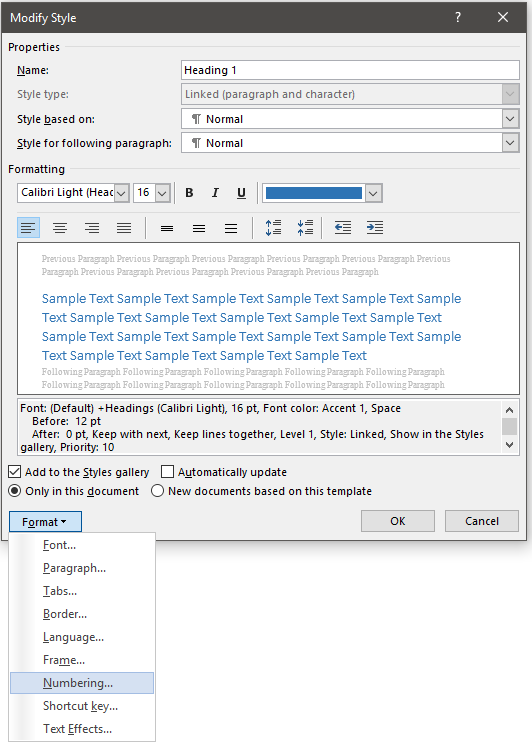 how to format a thesis