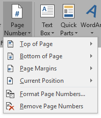 thesis table format