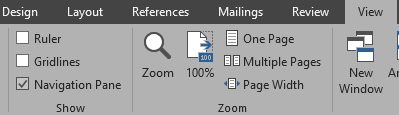 thesis layout word