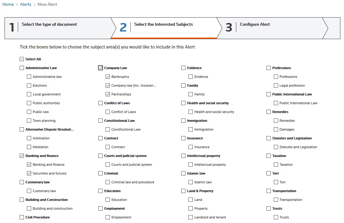 Westlaw Asia How to Set Up Current Awareness Services in Law