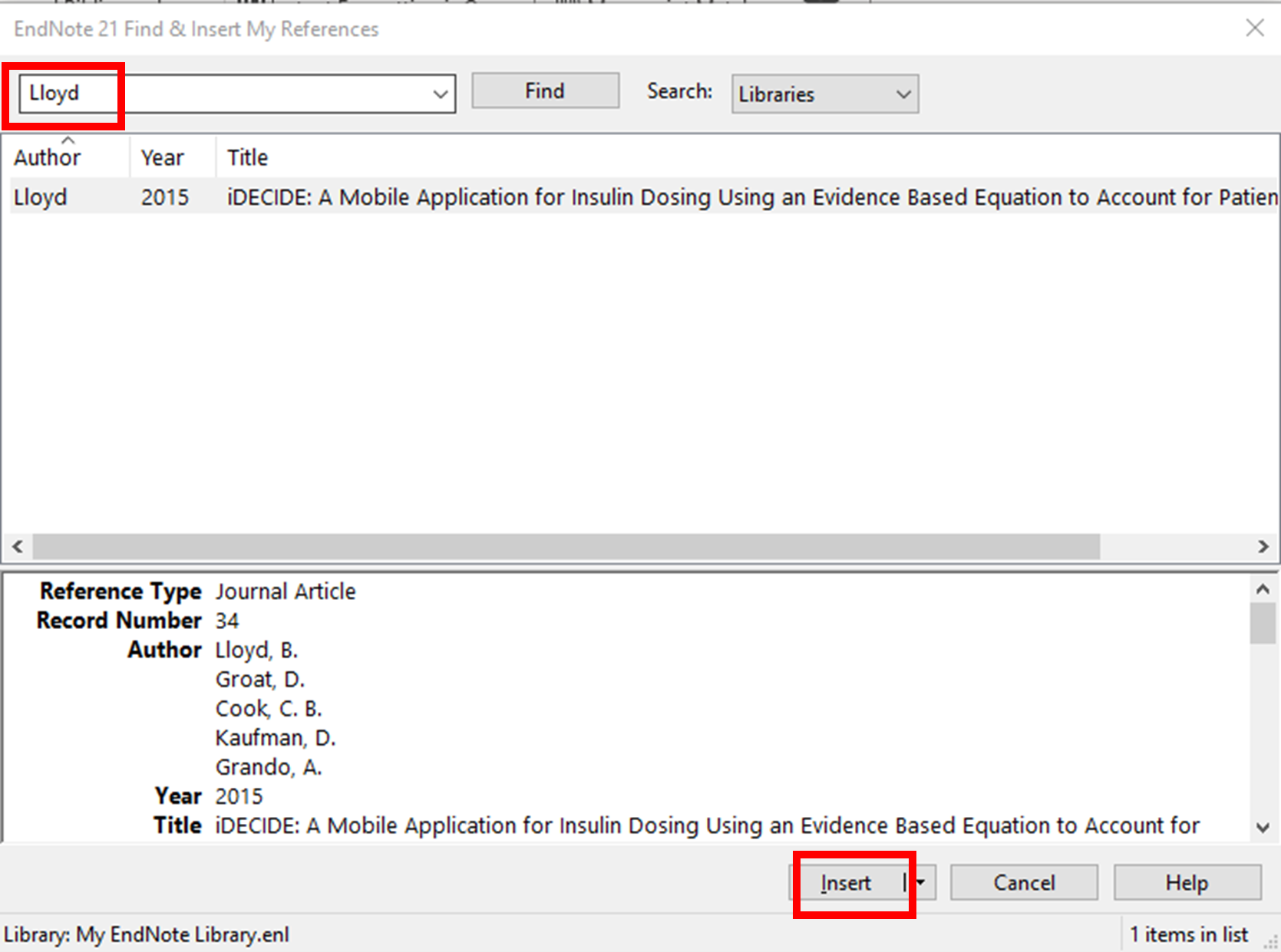 Cite References In Word EndNote 21 For Windows Expert Help Guides