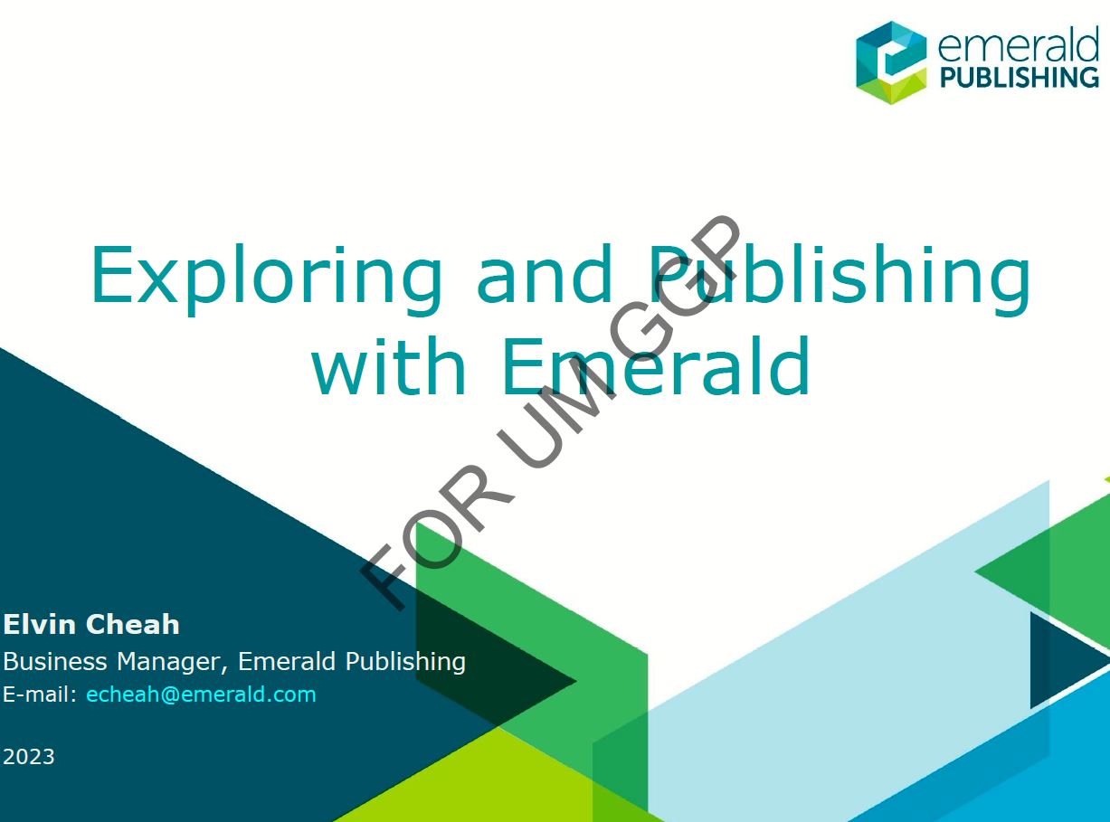 Emerald - UM Library Online Databases Training Portal - Library Guide ...