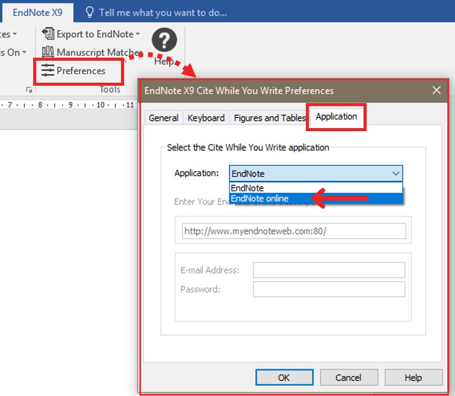 how to insert endnote in word