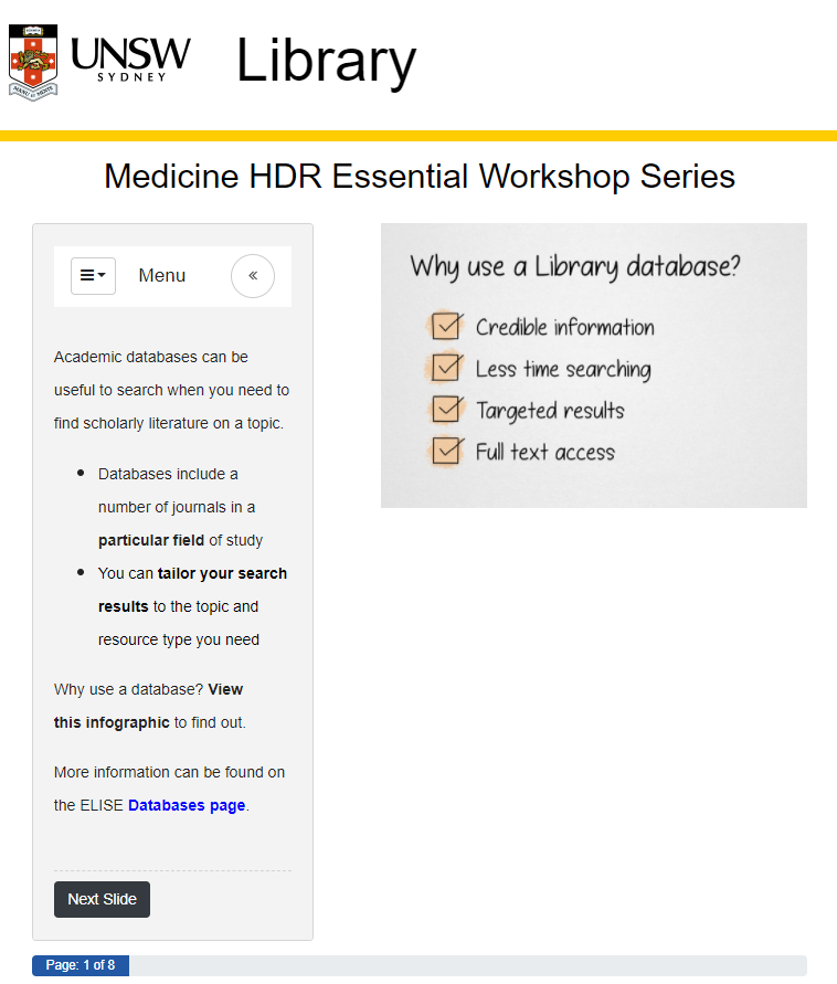 Prework tutorials Library service model for curriculum support