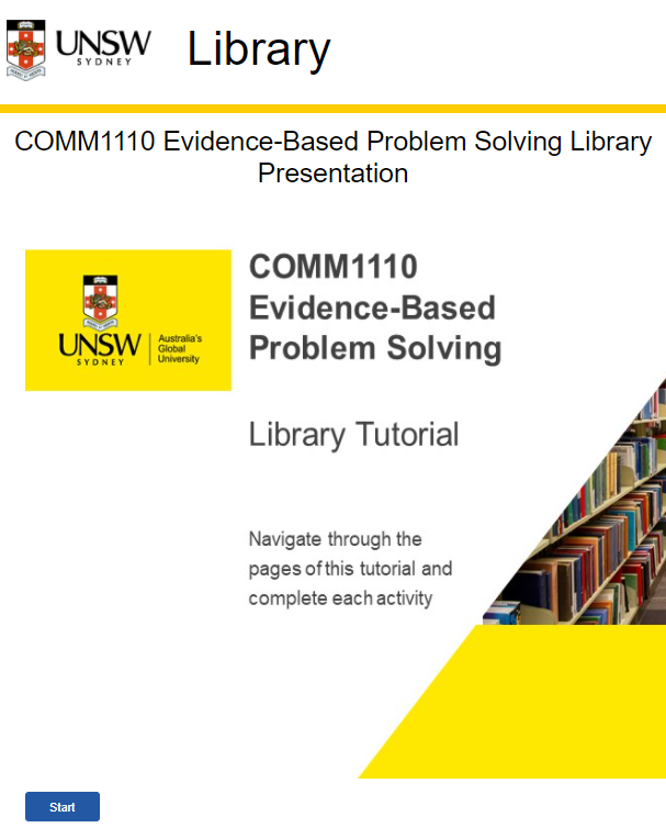 Prework tutorials Library service model for curriculum support