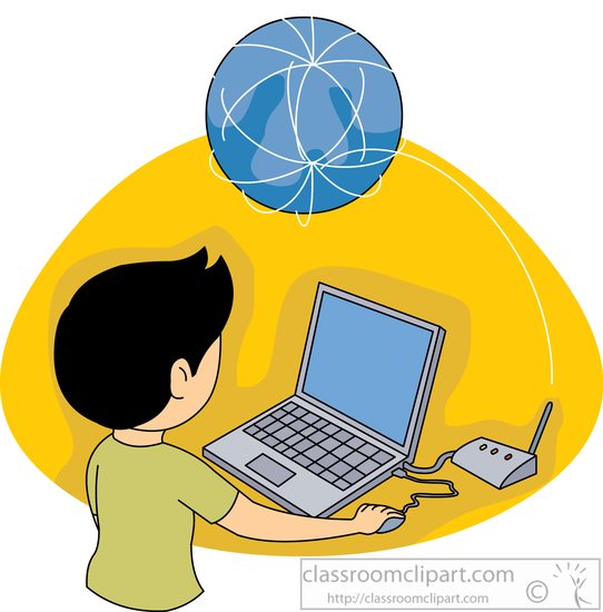 boy with computer