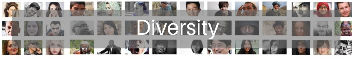 Diversity header image many faces
