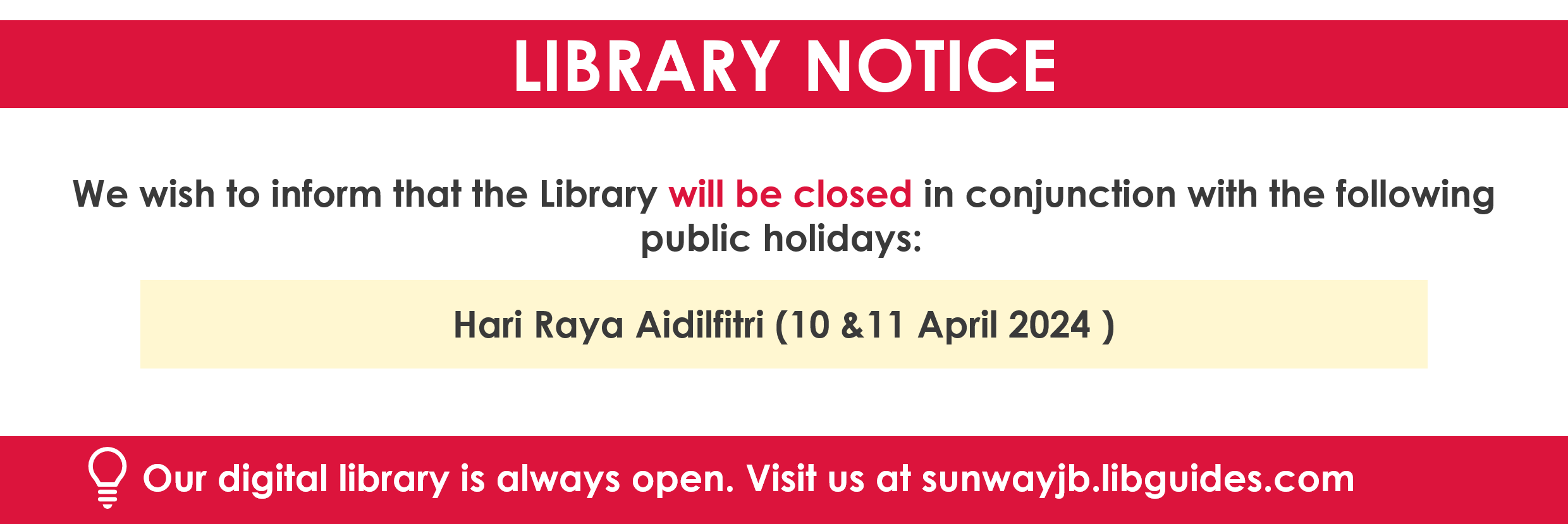 Library News & Events - LibGuides at Sunway College Johor Bahru
