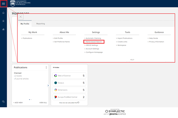 Screenshot of step 1.