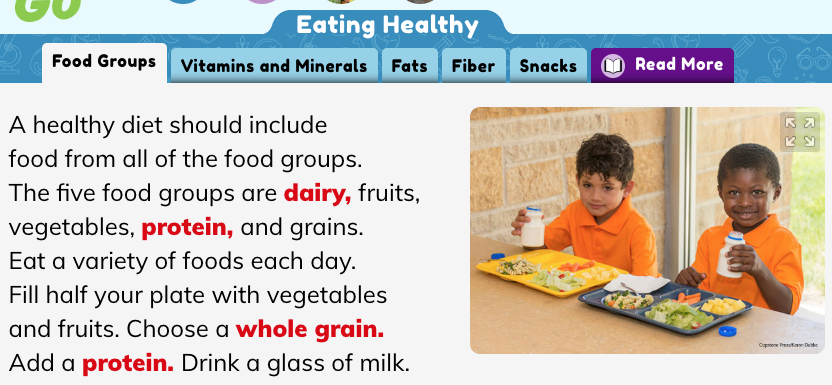 Eating healthy