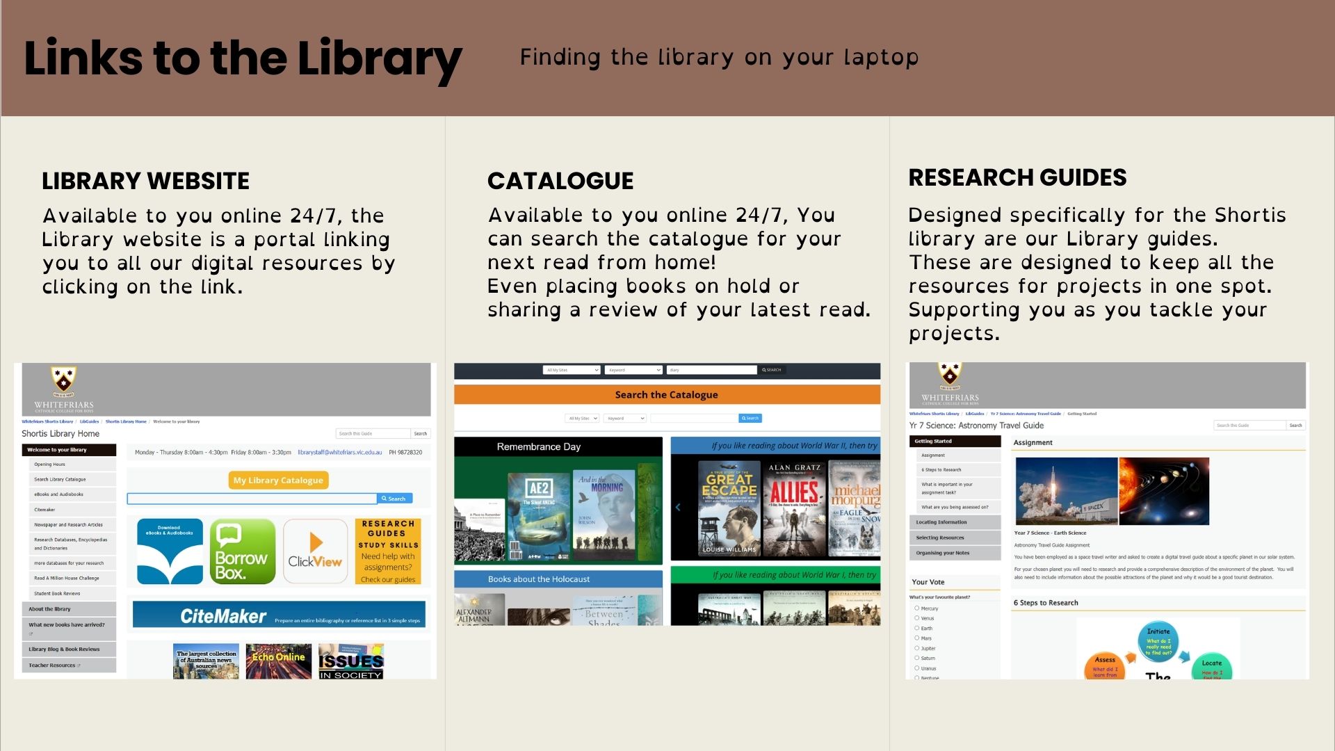 The Shortis Library - Yr 7 Library Orientation - LibGuides at ...