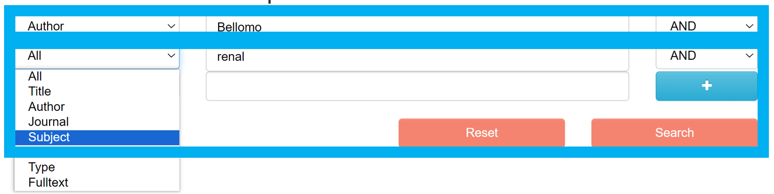 AHRO search by author and subject